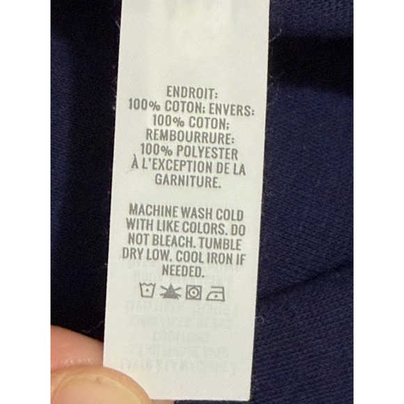 Offline by Aerie Coffee Run Trousers Navy Blue Quilted Wide Leg Lounge Womens XL - Picture 5 of 5